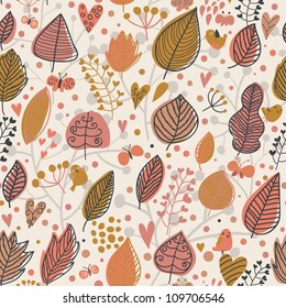 Autumn seamless pattern