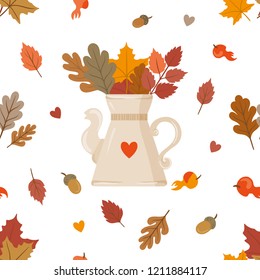 Autumn seamless pattern