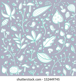 Autumn seamless pattern