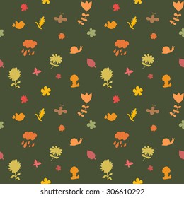 Autumn seamless pattern