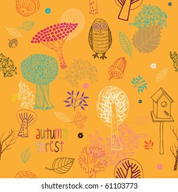 autumn seamless pattern