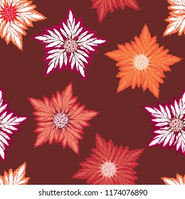 Autumn  seamless pattern background