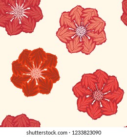 Autumn  seamless pattern background