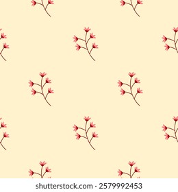 Autumn seamless pattern background. Autumn illustration pattern. Autumn background. Perfect for fashion clothes, shirt, fabrics, textiles, wallpaper, decor, illustration, print, packaging. 
