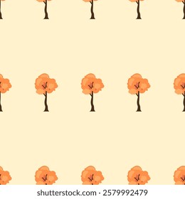 Autumn seamless pattern background. Autumn illustration pattern. Autumn background. Perfect for fashion clothes, shirt, fabrics, textiles, wallpaper, decor, illustration, print, packaging. 
