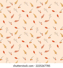 patrón ininterrumpido de otoño. fondo de patrón otoño. el otoño deja la ilustración del patrón.