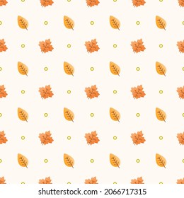 autumn seamless pattern background vector