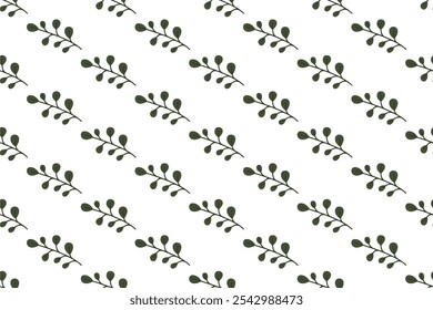 Autumn seamless pattern backround template. Botanical seamless pattern