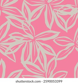 Autumn seamless pattern with branches and leaves on a white background. Pattern for textiles, wrapping paper, covers, backgrounds.