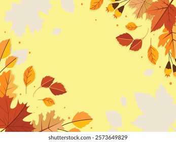 Autumn seamless pattern design background