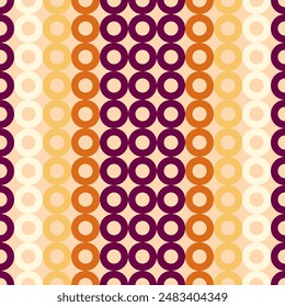 Herbst nahtlose Muster Donut Fall Schattierungen Farbe, Abbildungen Vektorgrafik