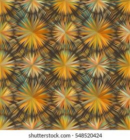 Autumn seamless pattern with effect abstract geometrical shapes.
