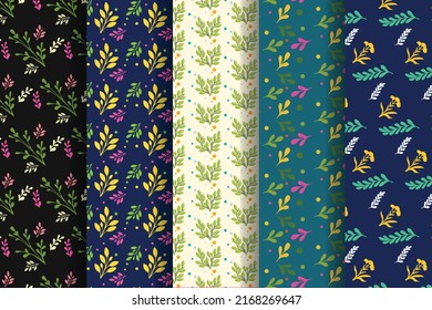 Patrón ininterrumpido de otoño, patrón floral sin foco Ilustración vectorial, Diseño para papel digital, banner, afiche, tarjeta de invitación, libro de bodas y recortes, patrón de tela, primavera para matrimonio