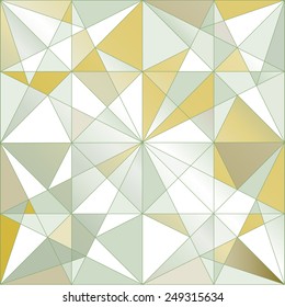 Autumn seamless pattern. Geometric polygonal texture. Abstract vector backdrop.