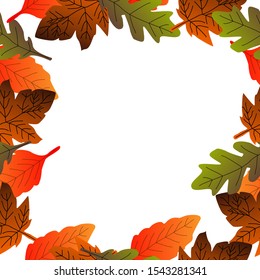 Autumn seamless pattern with leaf. autumn leaf backgroubd. Cute backdrop. Leaf fall. Colorful leaves. Dark Background. Autum Flowers Background. Seamless Pattern With Floral Motifs
