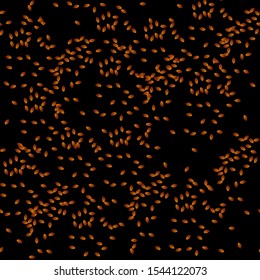 Autumn seamless pattern with leaf. autumn leaf background. Cute backdrop. Leaf fall. Colorful leaves. Dark Background. Autumn Flowers Background. Seamless Pattern With Floral Motifs
