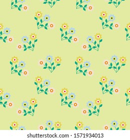 Autumn seamless pattern with leaf. autumn leaf background. Cute backdrop. Leaf fall. Colorful leaves. Autumn Flowers Background. Seamless Pattern With Floral Motifs able to print for 