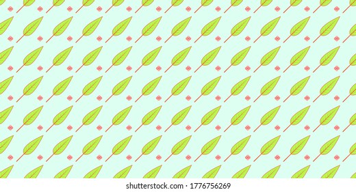 Autumn seamless pattern, Autumn leaves on a blue background, Abstract leaf texture.	
