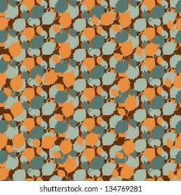 Autumn seamless pattern with leaves. Vector illustration.