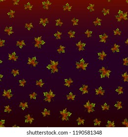 Autumn seamless pattern of maple leaves on a beautiful background