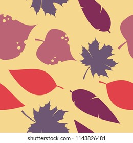 Autumn seamless pattern. nature background. Vector illustration