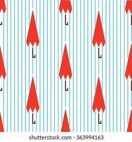  autumn seamless pattern  with one umbrellas
