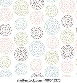 Autumn seamless pattern with rain drops.