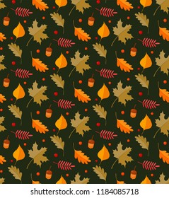 Autumn seamless pattern. Site and textile decoration. 