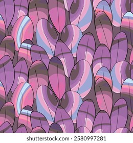 Autumn seamless pattern with sprigs. Vector stock illustration for fabric, textile, wallpaper, posters, paper. Fashion print. Branch, art leaves. Doodle style.