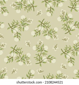 Autumn seamless pattern vector with flower and leaves. Pattern for fashion, fabric and all prints background