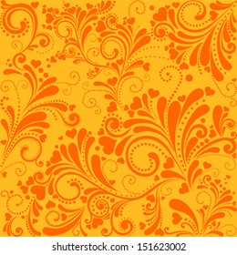 Autumn seamless pattern. Vector Illustration 