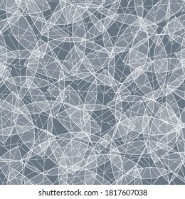 Patrón ininterrumpido de otoño con hojas transparentes blancas sobre fondo azul. Esbozar ilustración vectorial floral para tela, textil, papel tapiz, carteles, papel. Estilo Doodle. Diseño de ahogamiento manual.