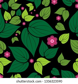 Autumn seamless pattern.Vector design inspiration abstract floral and leaves background for wedding, invitations, textile, wrapping paper,fabric.