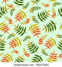 Autumn seamless vector pattern.Season background.