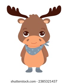 autumn season animal moose illustration