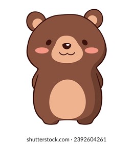 autumn season bear cute isolated