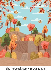 Autumn Season Design ,vector illustration