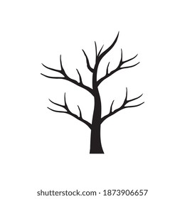 Dead Tree Without Leaves Vector Illustration Stock Vector (Royalty Free ...