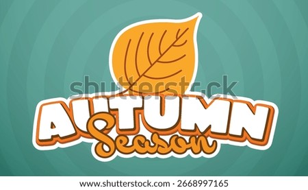 autumn season editable text effect template