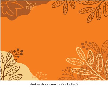 Autumn season frame and background
