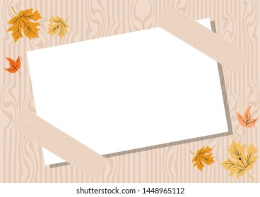 Autumn season  frame background  vector eps.10