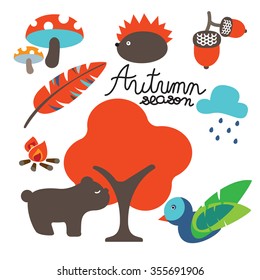 AUTUMN SEASON
Autumn icon indicate transition time from summer to winter. Harvest season is coming.