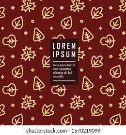 Autumn Season Pattern Background, Vector Illustrations.