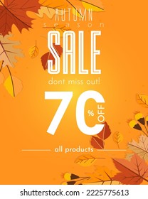 Autumn Season Sale Poster Design
