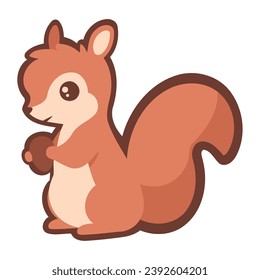 autumn season squirrel wild illustration