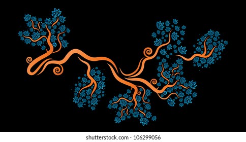 autumn season tree vector