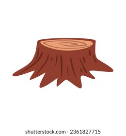 icono de árbol troncal de temporada de otoño aislado