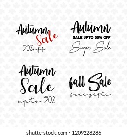 Autumn season typography design vector 