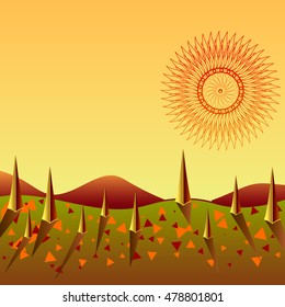 Autumn season vector icon