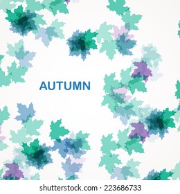 Autumn seasonal background eps10, vector illustration
